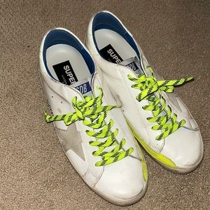Golden Goose White Ice Super Stars, lightly worn and in great condition